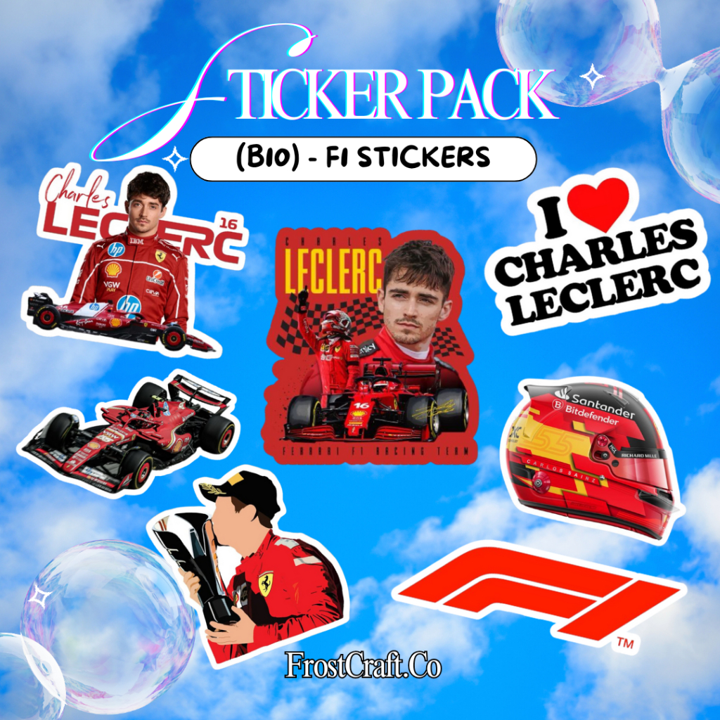 

COD✨ 7 Pcs Stiker Pack Formula 1 Sticker | Deco Stiker Waterproof