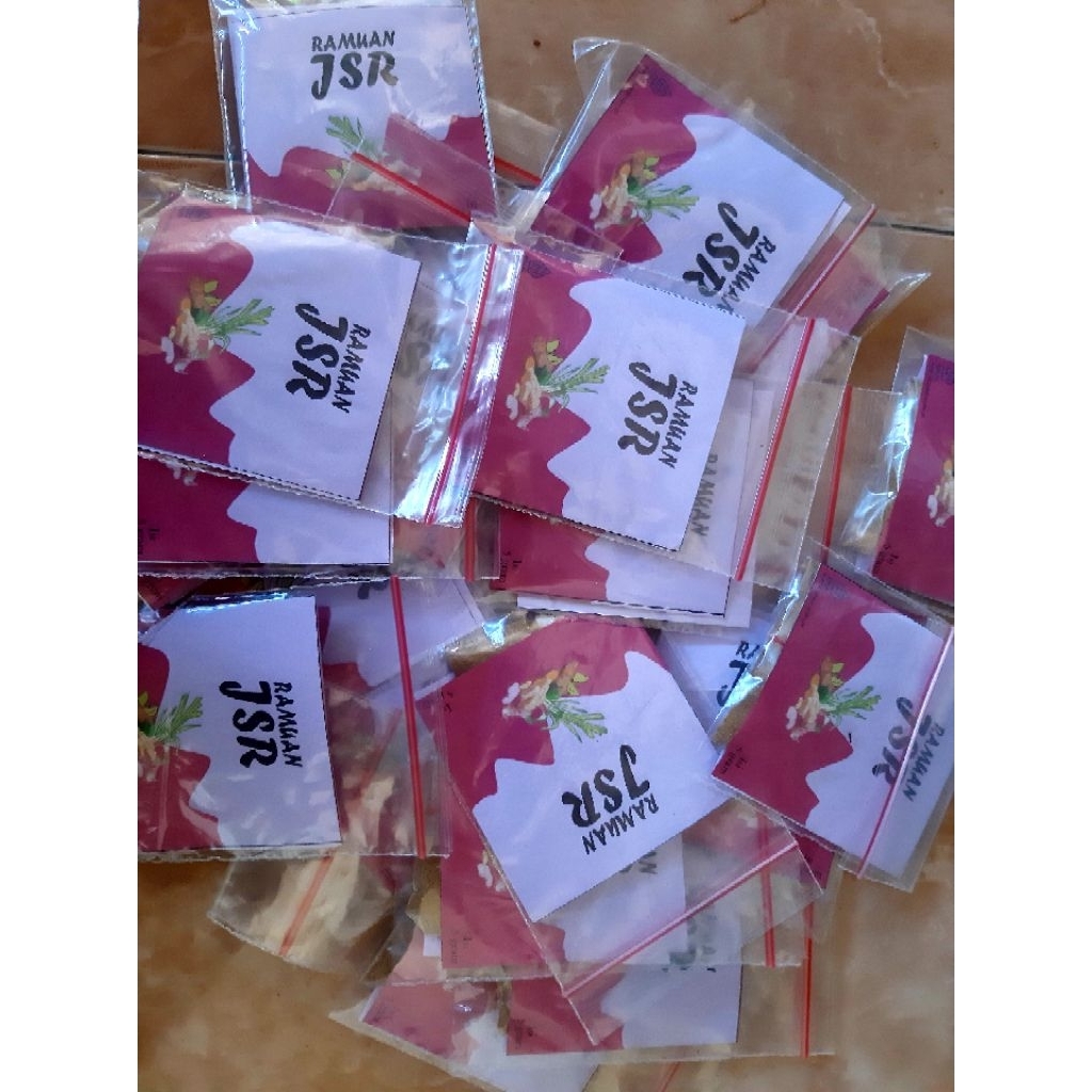 

JSR KEMASAN EKONOMIS 5g SACHET / JAHE SEREH LENGKUAS KUNYIT / PROMIL / HAID RANCU / KISTA / MIOM