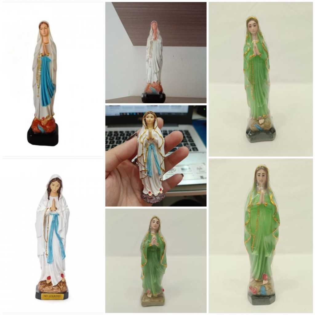 Yeraya Patung Bunda Maria Lourdes 10cm 15cm 18cm Patung Maria Patung Rohani