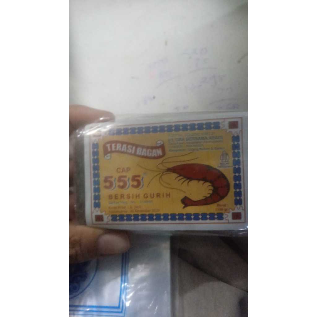 

terasi udang 555 perbiji
