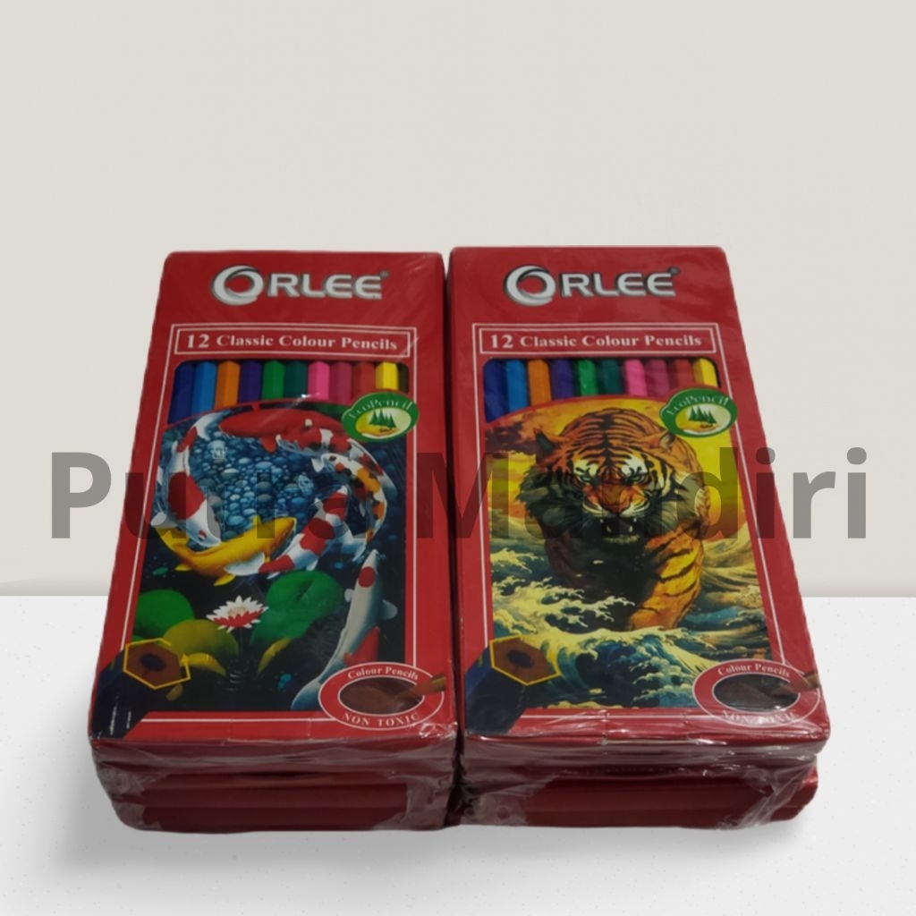 

Pensil warna panjang Orlee isi 12pcs