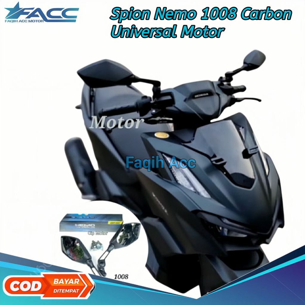 Spion Motor Spion Ducati Type 1007 1008 1372-3  Universal  Semua Motor NEMO - TYPE 1008