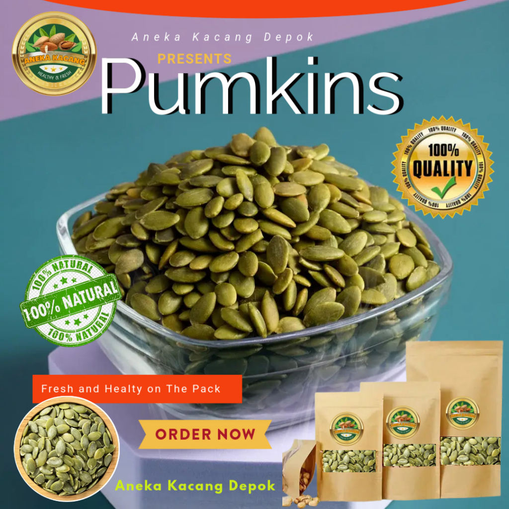 

Pumpkin Seed 1 kg Biji Labu Kupas Organik Camilan Sehat