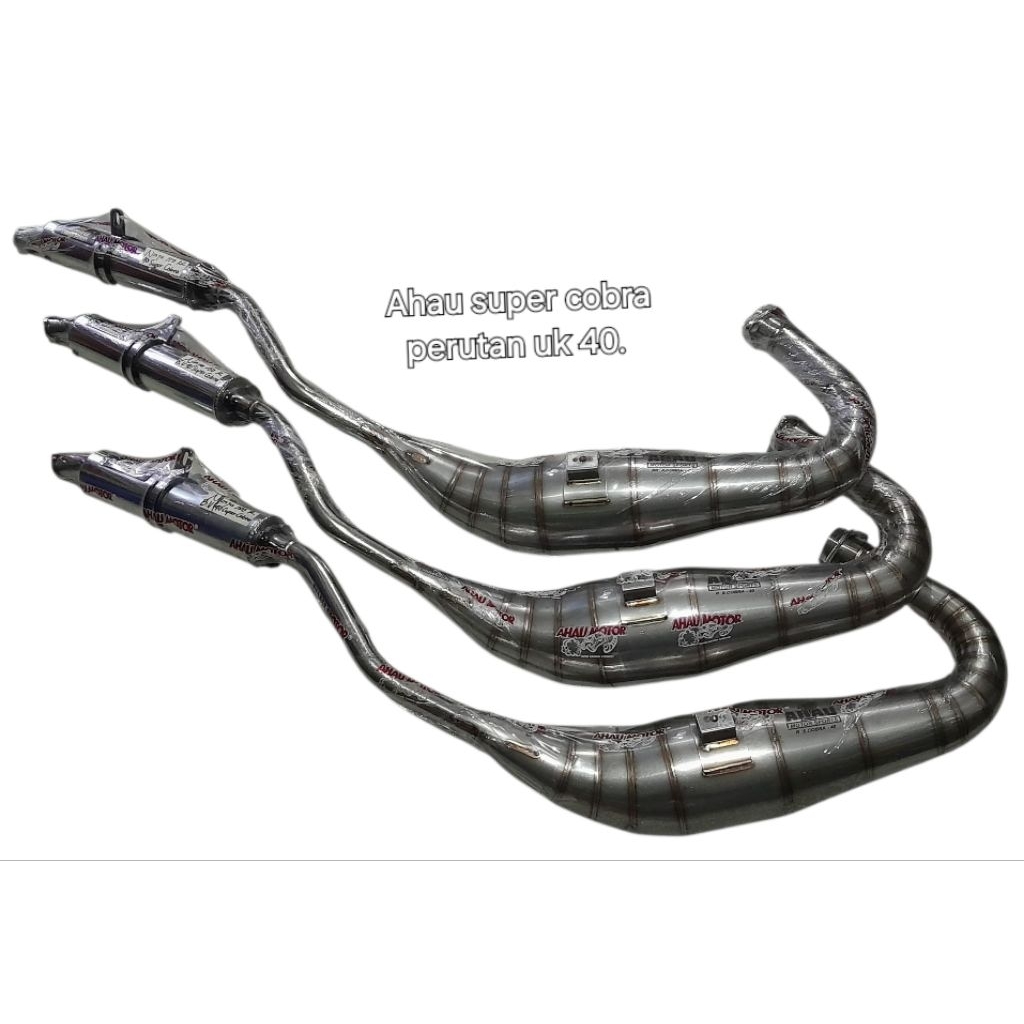 Knalpot AHAU1 Super Cobra Uk 40 Stainless  Ninja rr / ninja r / ninja ss Original Ahau