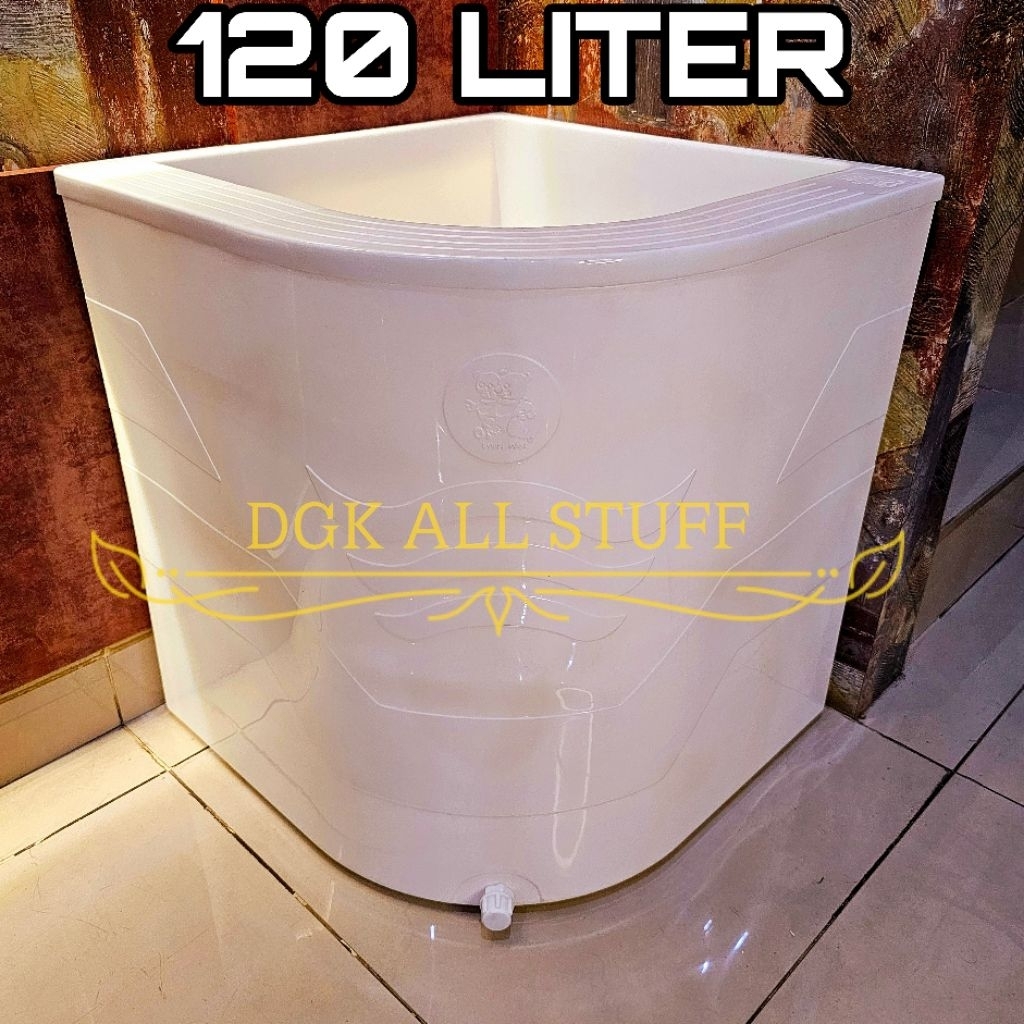 Bak Air Mandi Sudut Oval Petak Kamar Mandi Toilet WC PVC Plastik Warna Cantik Estetik Aesthetic Mini