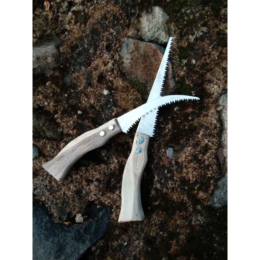 1 set 2pcs gergaji kecil gergaji bonsai gergaji pruning baja slendang siap pakai