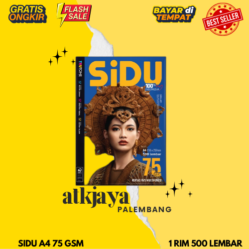 

SiDU Kertas Fotocopy 75 GSM A4 1 RIM ISI 500 LEMABAR