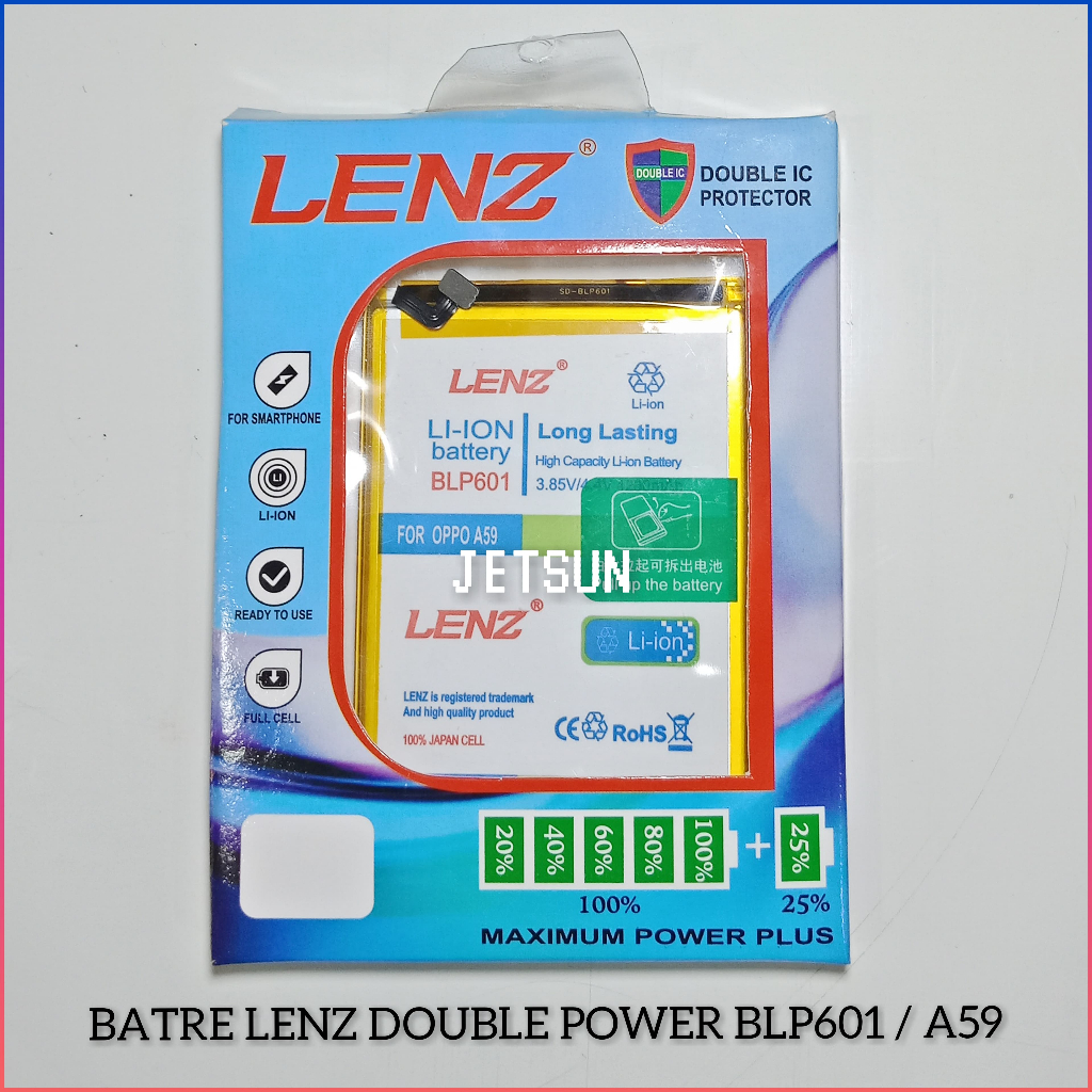 BATERAI / BATRE LENZ DOUBLE POWER BLP601 / A59