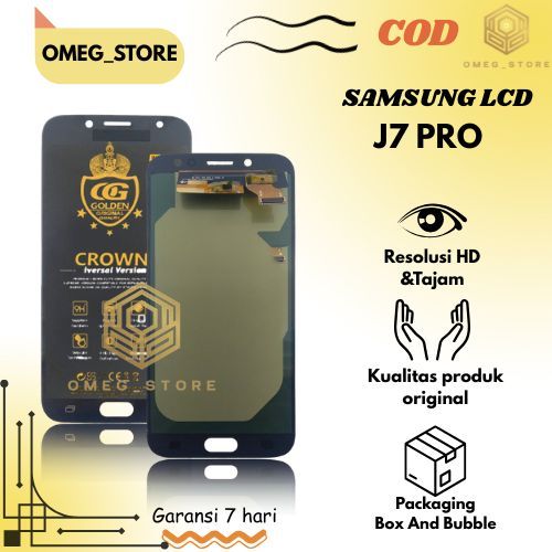 LCD G0LD3N CR0WN TOUCHSCREEN SAMSUNG GALAXY J7 PRO 2017 J730 ORIGINAL COMPLETE FULSETT...
