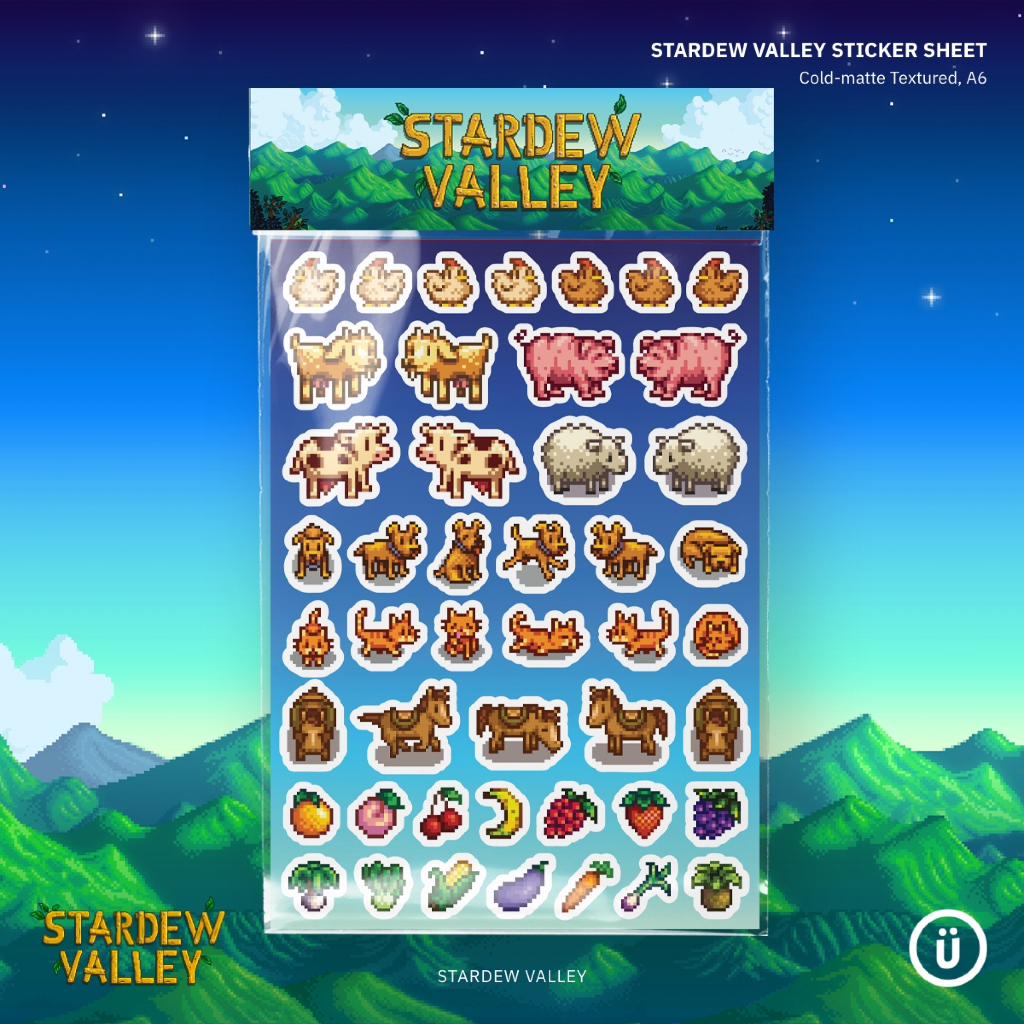 

Stardew Valley - Sticker Sheet for Journaling (Fanmade)