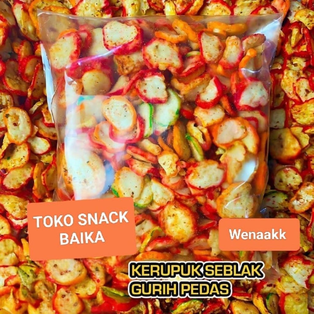 

Krupuk Seblak / Kerupuk Seblak Warna Warni / Krupuk Pedas Warna Warni