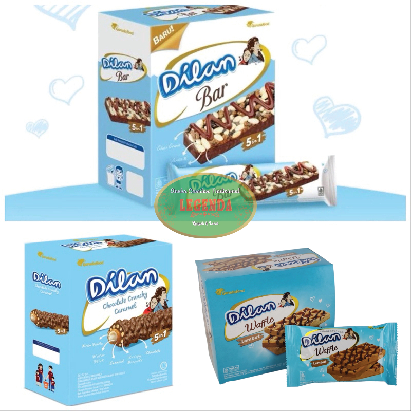 

GROSIR DILAN Box 5 in 1 Crunchy / Bar / Waffle isi 12 Pcs Wafer Bersalut Sereal Cokelat Karamel Chocolate Choco Coklat Caramel Manis Renyah Snack Cemilan Tradisional Oleh Oleh Khas Pekalongan Murah Berkualitas Premium | BOX