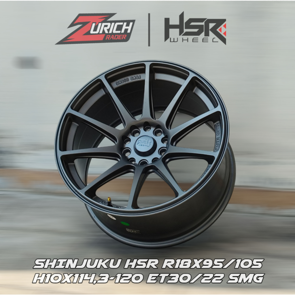 Velg Mobil Ring 18 Hsr Wheel Shinjuku R18 Pelek Innova Zenix Camry Bmw Accord Xpander Brv Dll