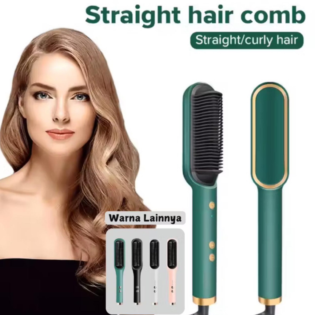 FH909 NEW Sisir Pelurus Rambut Anti Panas Comb Hair Stylist FH909