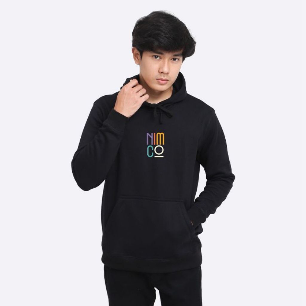 Nimco Sweater black unisex Hoodie _ Jaket Pria Wanita