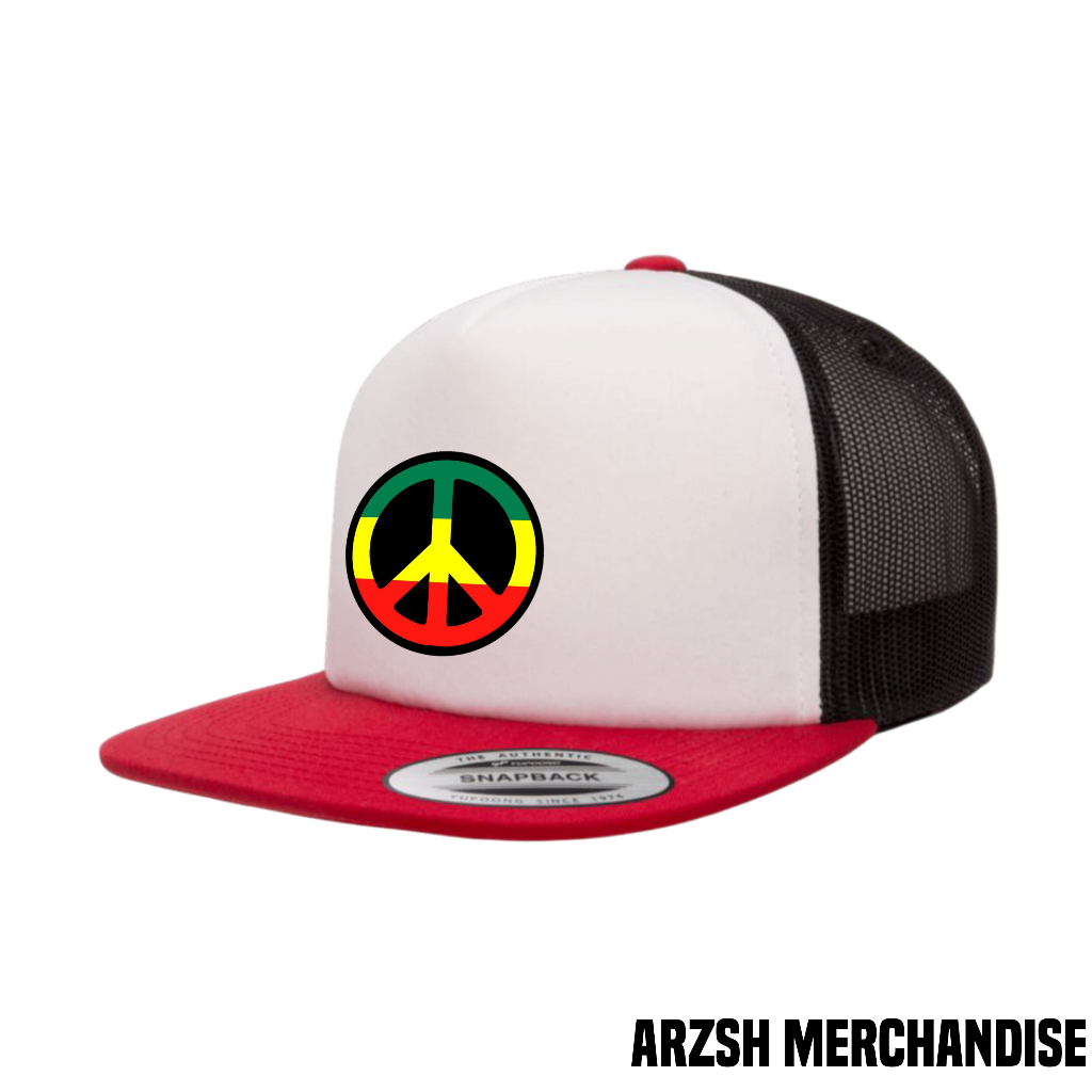 Topi Peace Reggae / Topi Jaring / Topi Jaring Snapback /  Topi Distro Premium / Topi Distro Jaring /