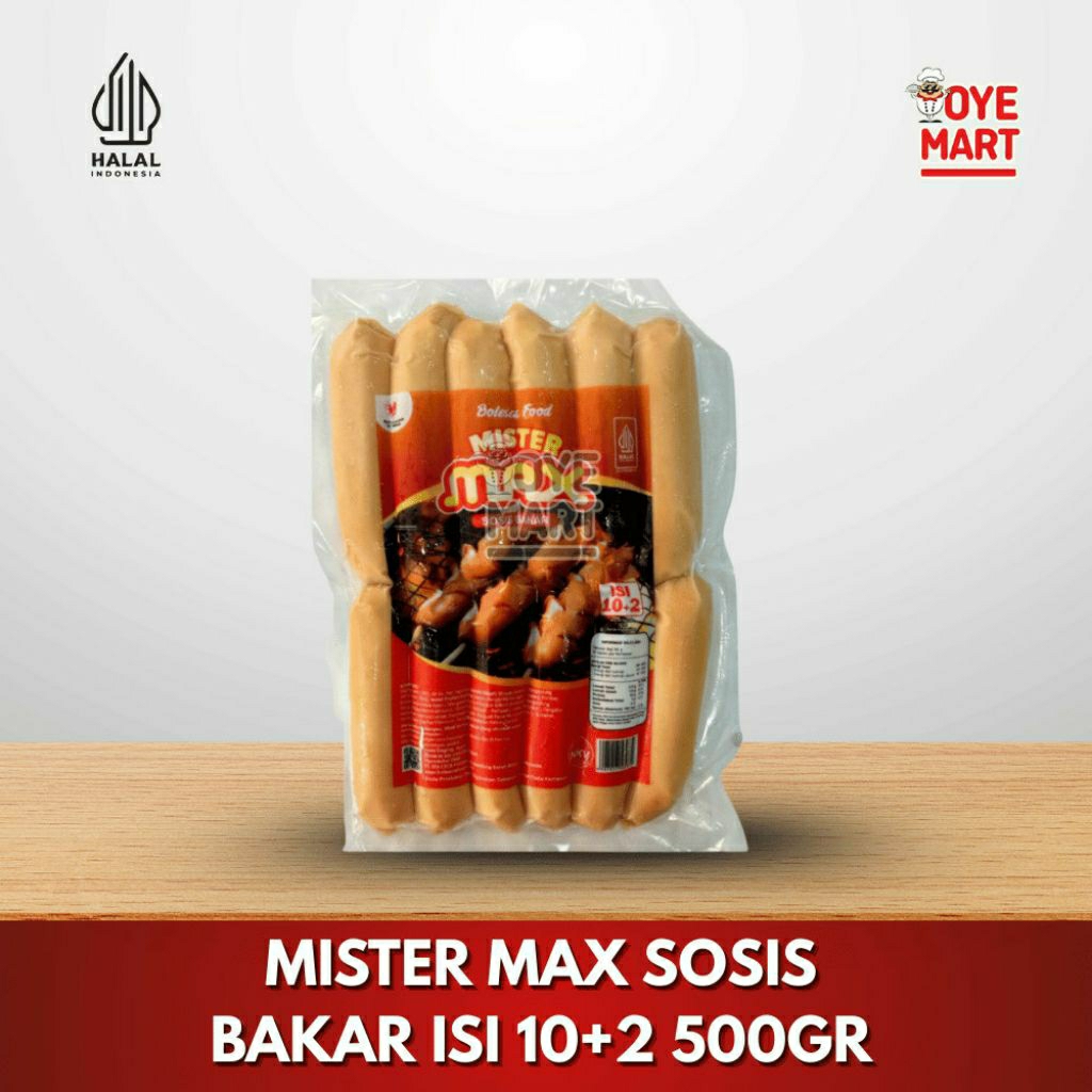 

MISTER MAX SOSIS BAKAR ISI 10+2 500GR. OyeFroz
