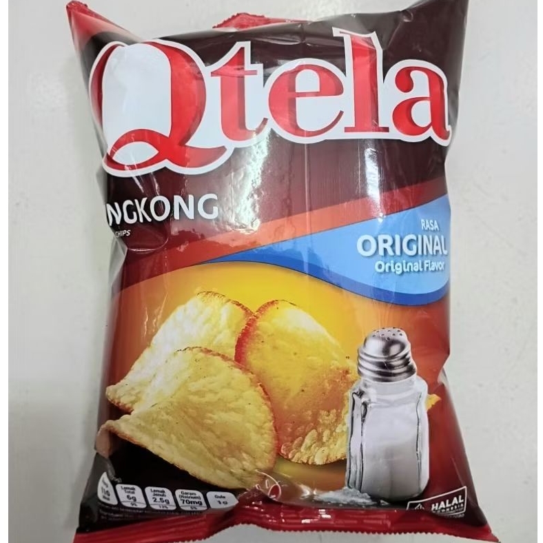 

Qtela singkong cemilan singkong Rasa ori / BBQ dan balado 60gr