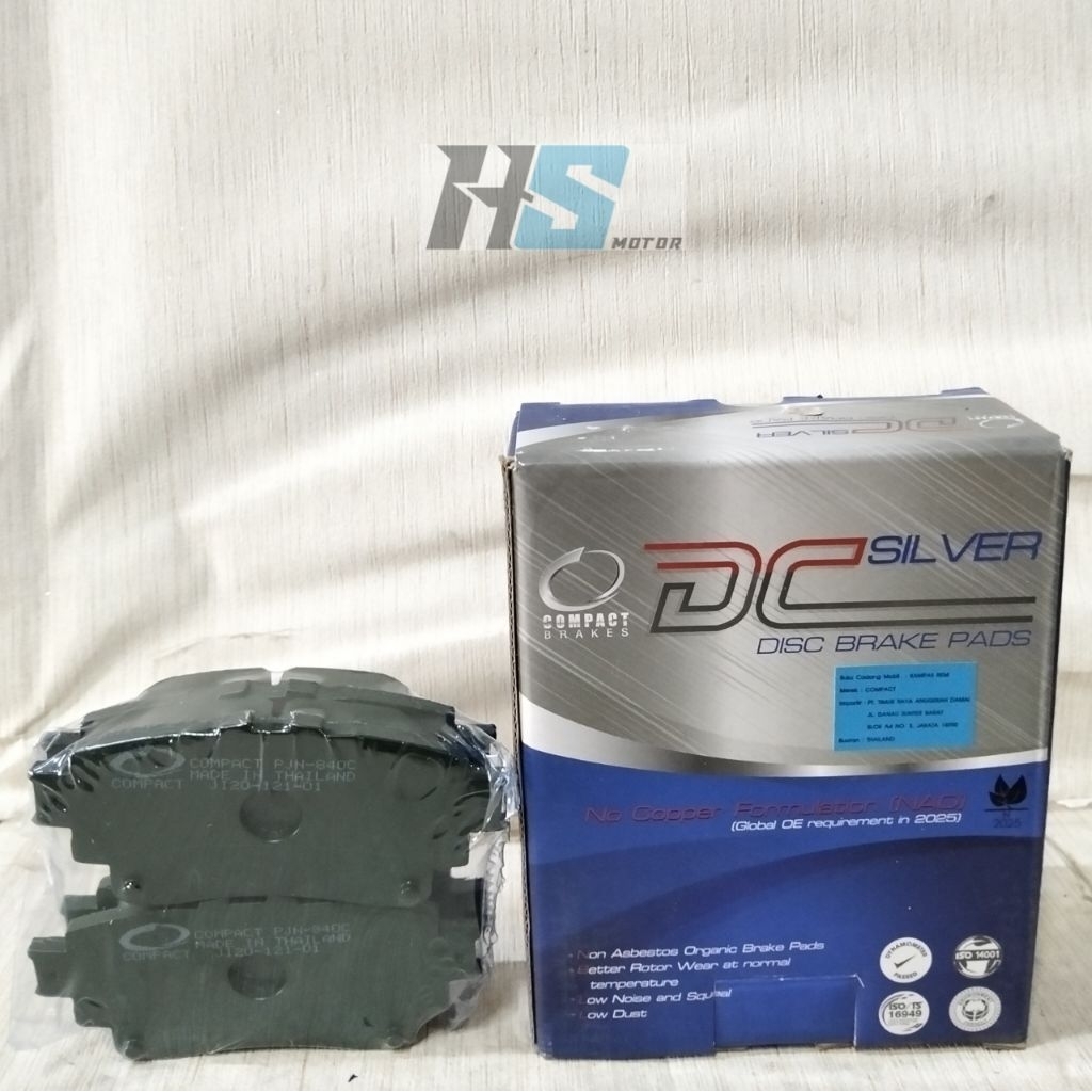 COMPACT BRAKE PAD KAMPAS REM BELAKANG MOBIL TOYOTA ALL NEW AVANZA XENIA VELOZ ROCKY RAIZE 04466-B101