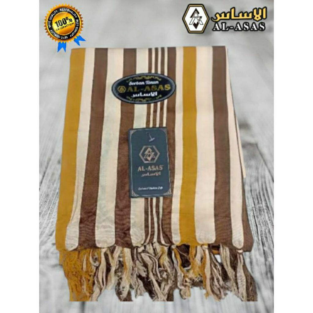 Sorban Yaman printing Brand AL ASAS, Ridha yaman printing motif salur