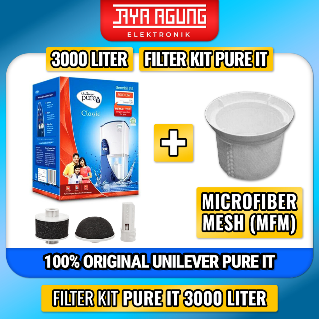 UNILEVER PURE IT 3000 Liter Filter Germkill Kit Saringan Air Germ Kill PureIt Classic GKK 3000L