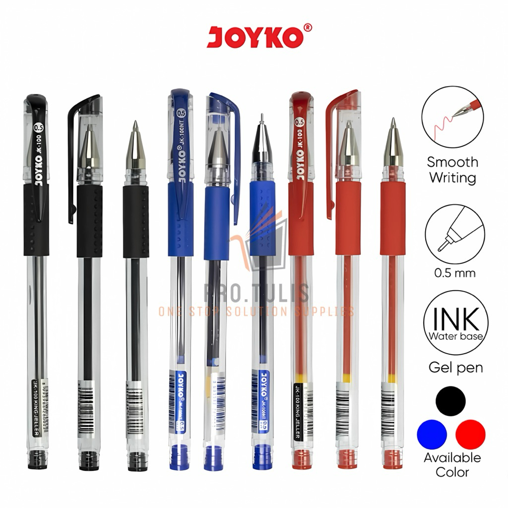 

Ay00! (12pcs) Pulpen Gel JOYKO JK-100 / JK-100 NT