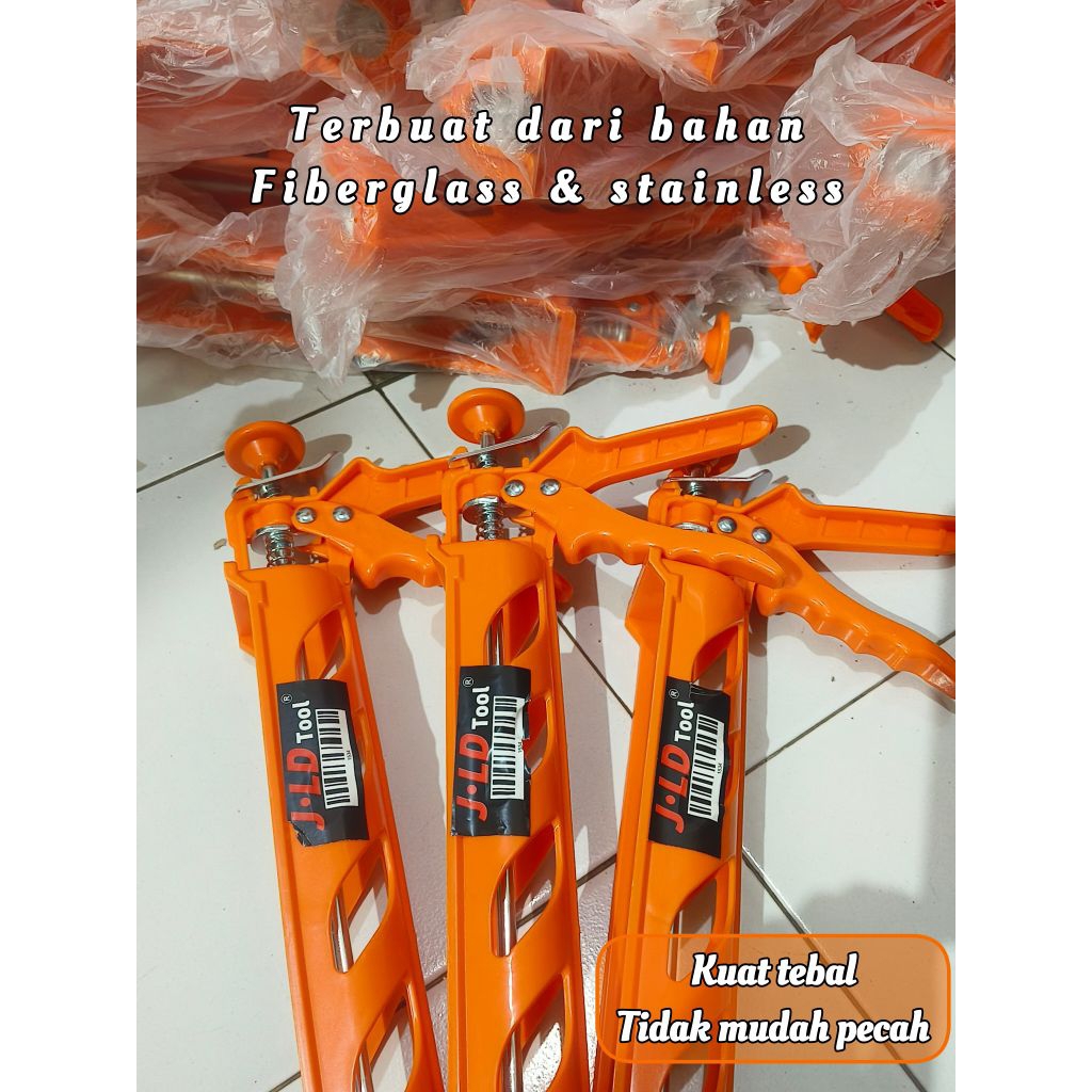 Alat tembak lem sealant kaca fiber stainles tebal kuat