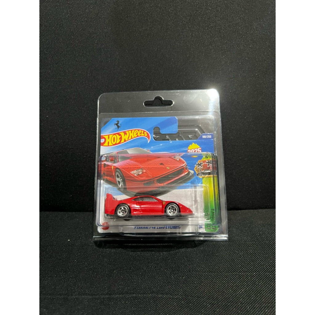 Hot Wheels Shortcard Ferrari F40 Competizione (SEALED FREE PROTECTOR)