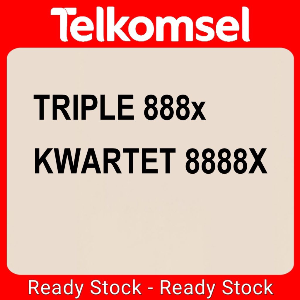kartu perdana telkomsel nomor cantik simpati ekor 888x 8888x