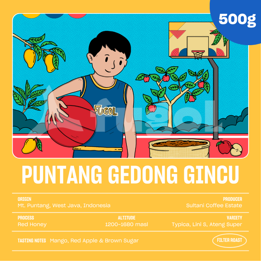 

Kopi Arabika PUNTANG GEDONG GINCU RED HONEY (500 gr) Single Origin Specialty Coffee Arabica