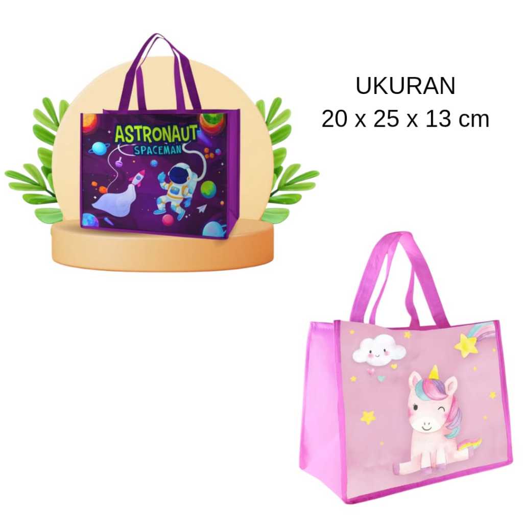 

Tas Souvenir Anak Ulang Tahun / Tas Kado / Goodie Bag Ulang Tahun Anak 20X25X13 CM (1 Pcs) - Kota Manado