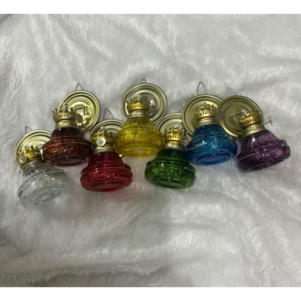 Lampu Teplok Minyak Wadah Kaca TANPA Kaca Semprong