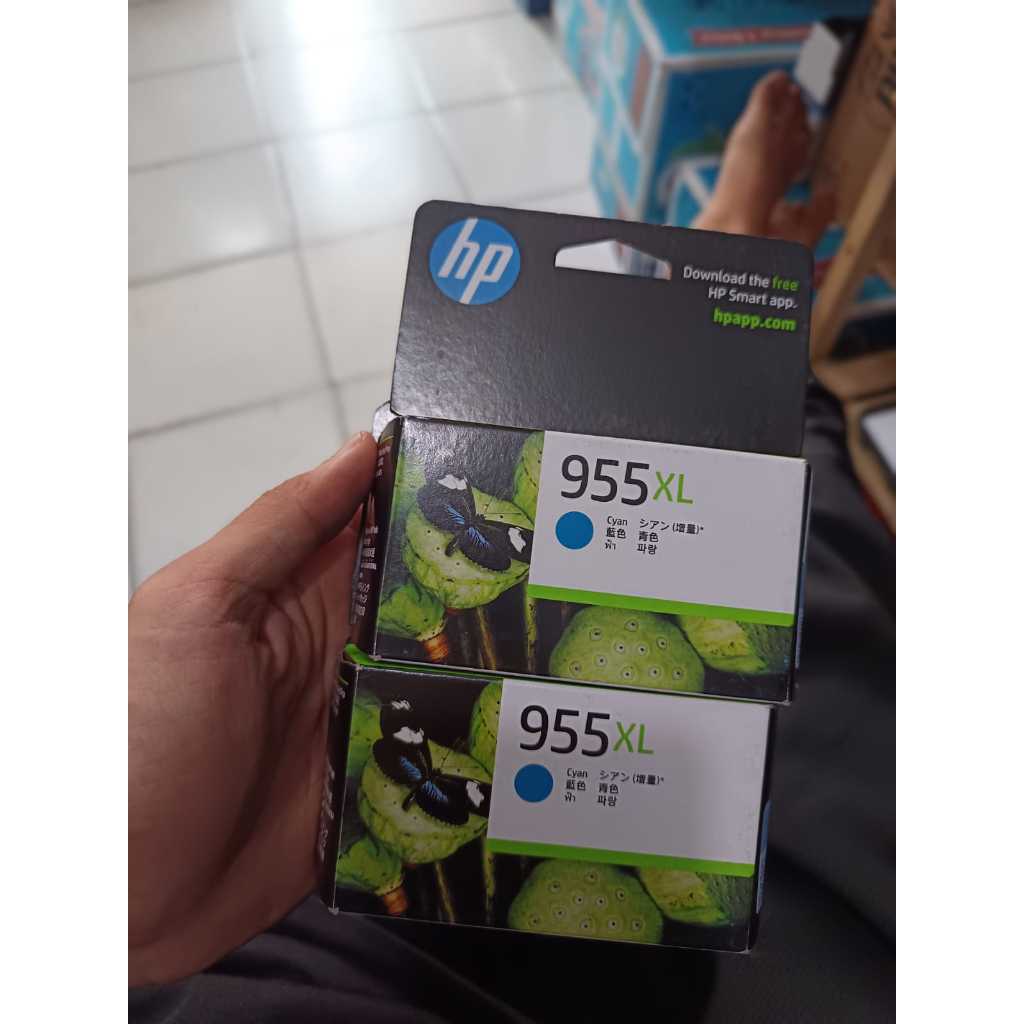HP 955XL High Yield Cyan Original Ink Cartridge (L0S63AA)HP OfficeJet Pro 8745 All-in-One Printer •H
