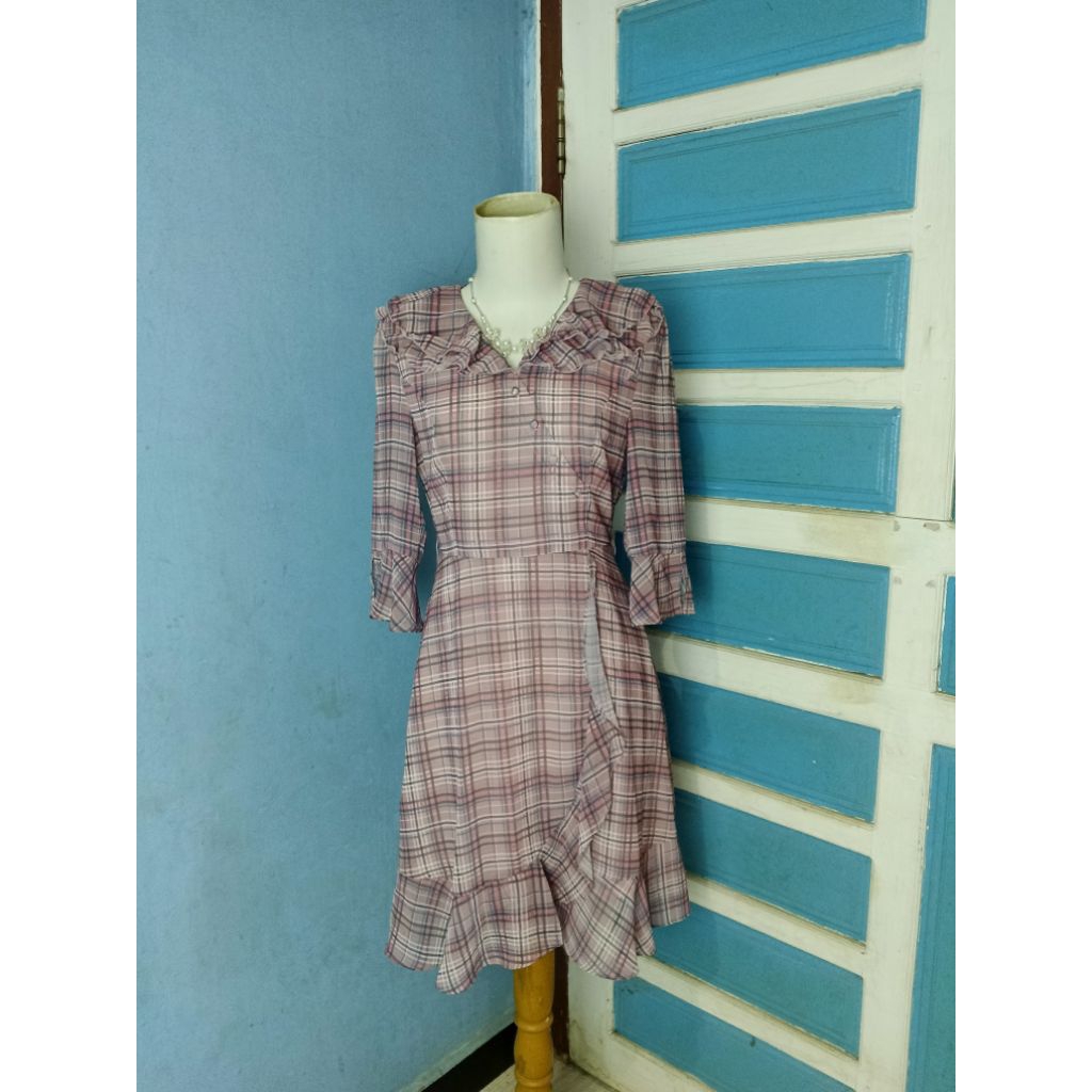 DRESS WANITA SAILOR RAMPEL SIFON MODEL SAILOR PL