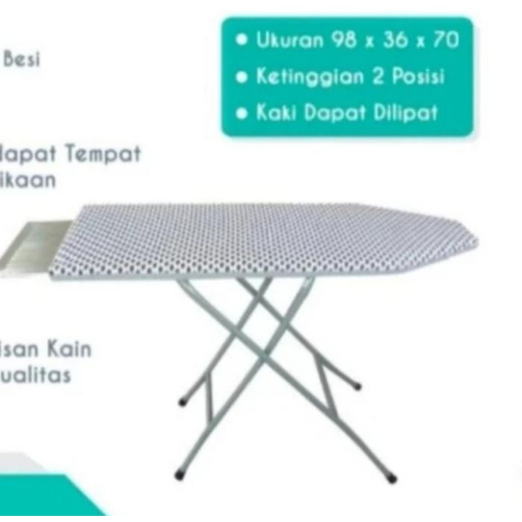MAMAMIA Meja Setrika Pipa Besi Berdiri/ Meja Gosokan