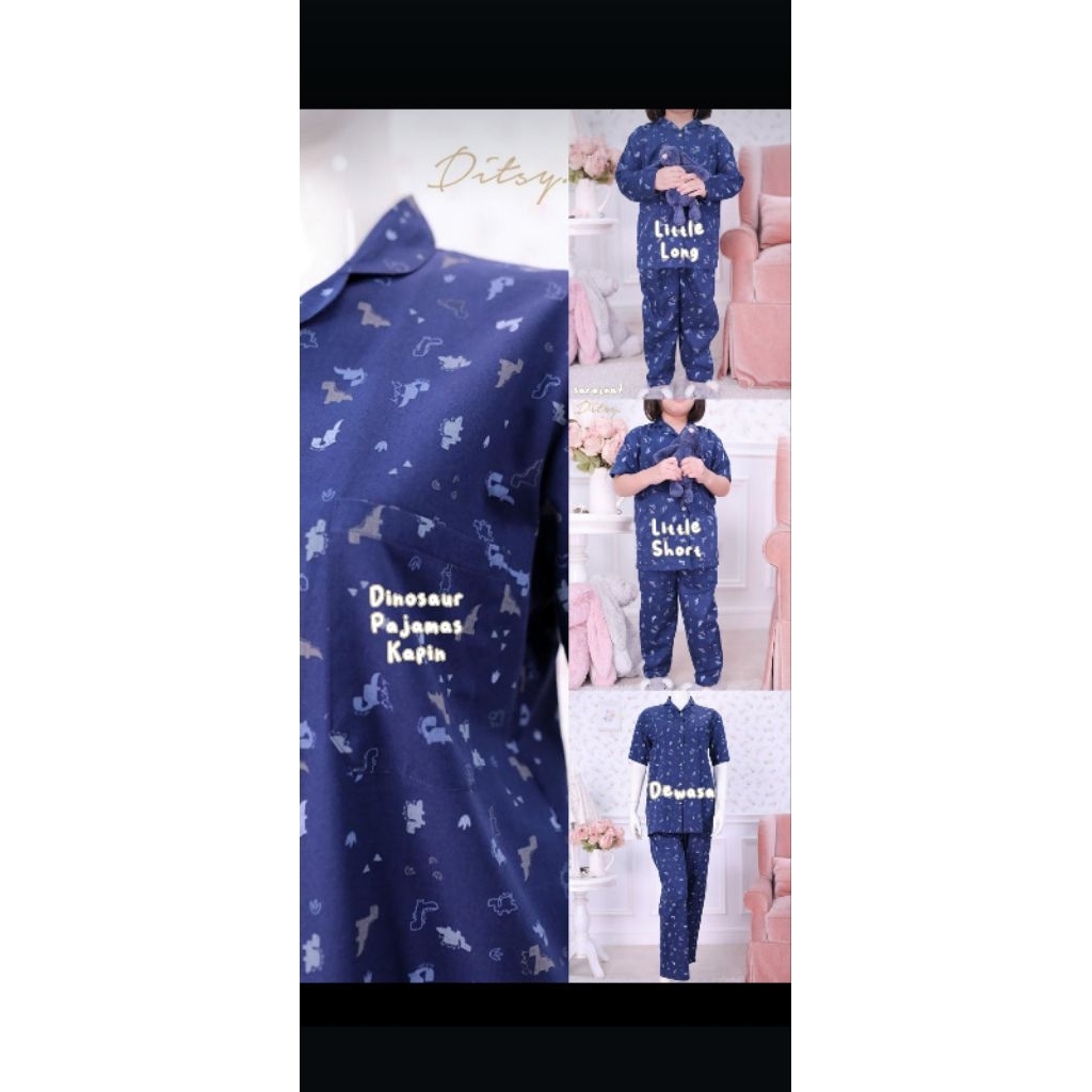 Dinosaurus Pajamas Ditsy