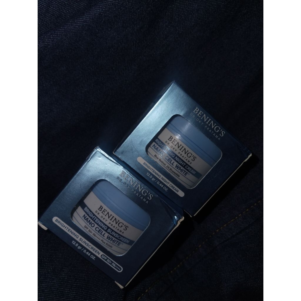 (SEALED) Bening's Clinic Brightening Series Sunscreen and Night Cream