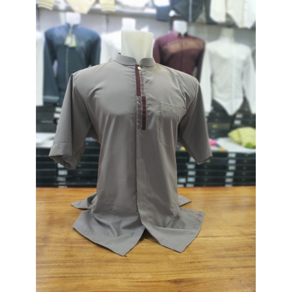 baju Koko almia pendek creative 100% almia original