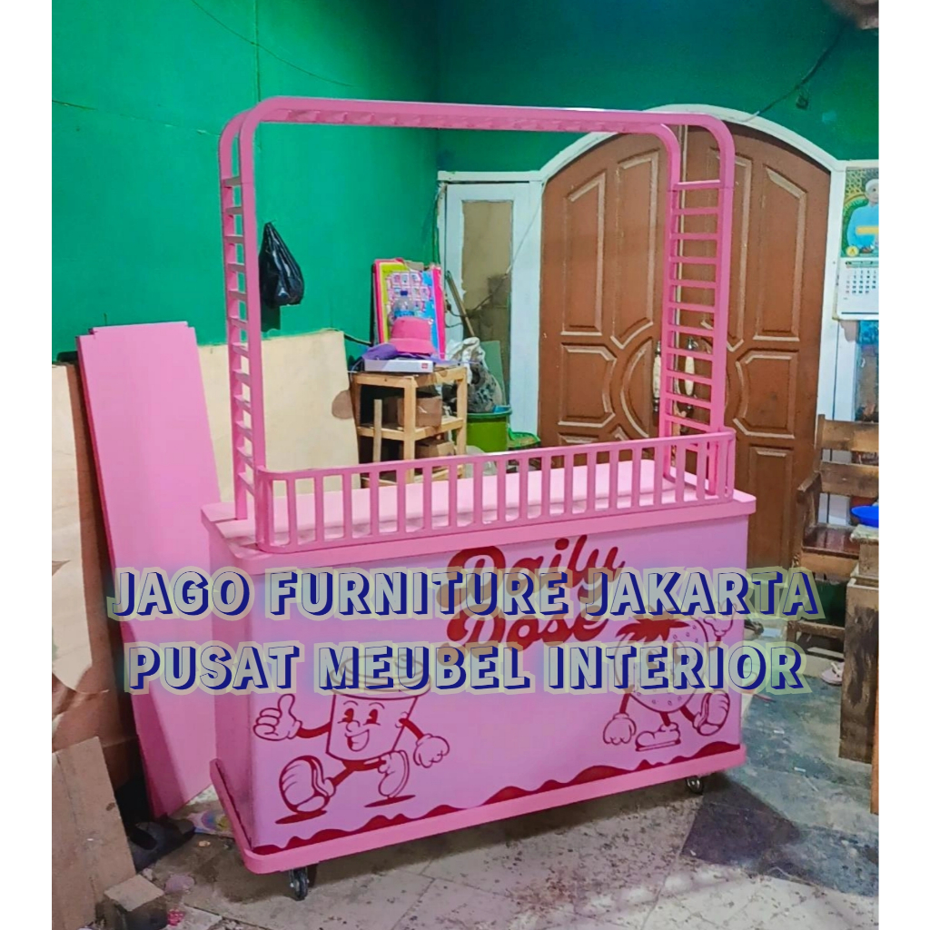 gerobak fortable/gerobak minuman fortable/gerobak es teh siolo