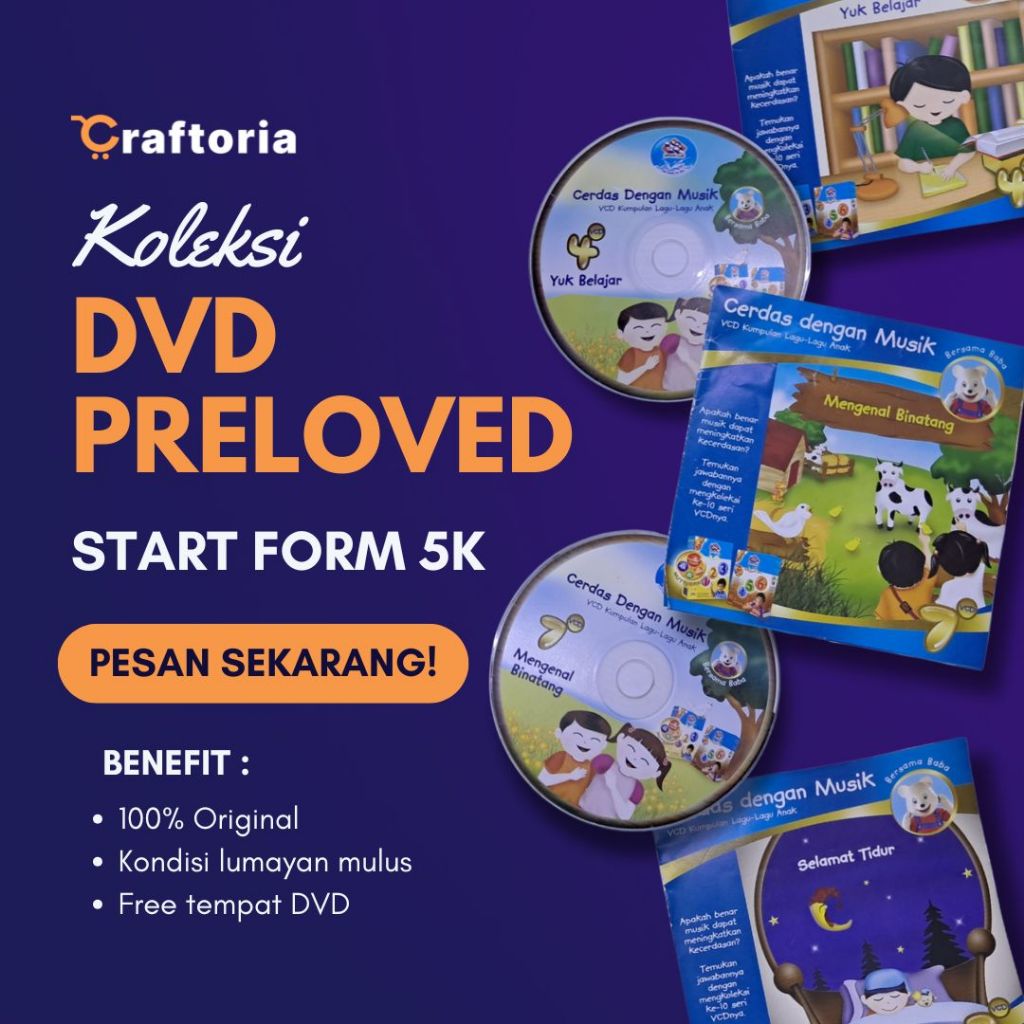 Koleksi VCD Bekas Anak-Anak – Edukatif & Menghibur – Edisi Frissian Flag 3