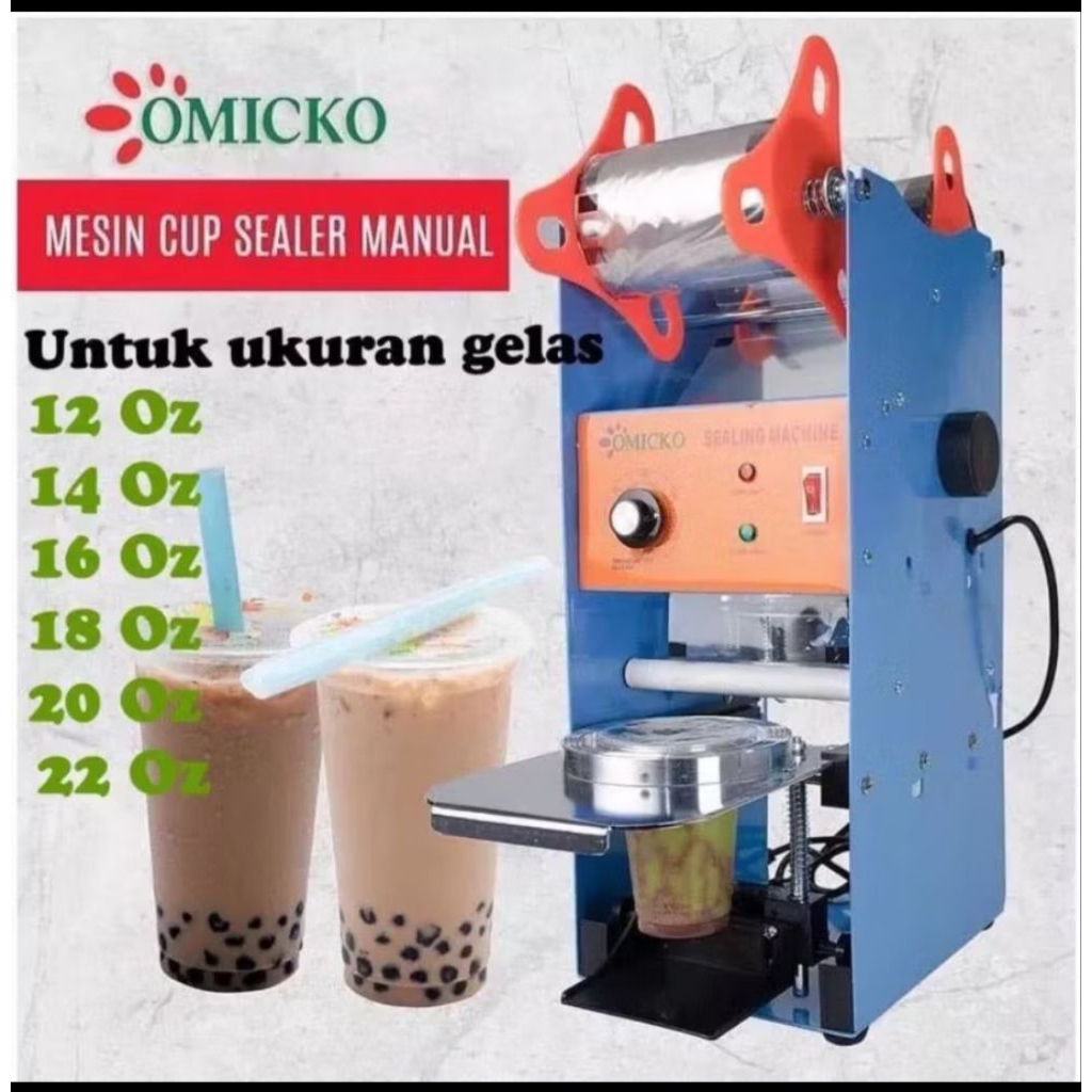 MURAH CUP SEALER OMICKO/MESIN PRESS UNTUK SEMUA UKURAN CUP