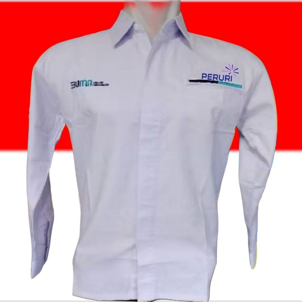 kantong 1 kemeja BUMN Peruri baju BUMN Peruri seragam BUMN Peruri pdh BUMN Peruri kemeja Peruri sera