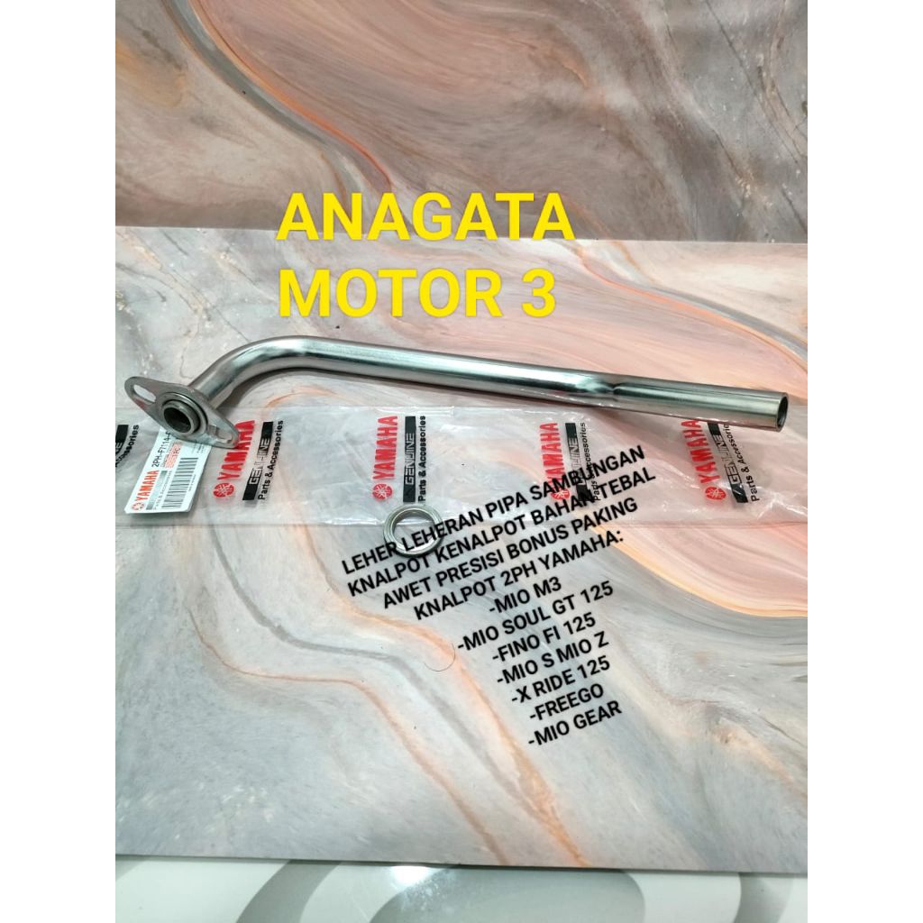 LEHER LEHERAN PIPA SAMBUNGAN KNALPOT KNALPOT BAHAN TEBAL AWET PRESISI BONUS PAKING KNALPOT 2PH YAMAH