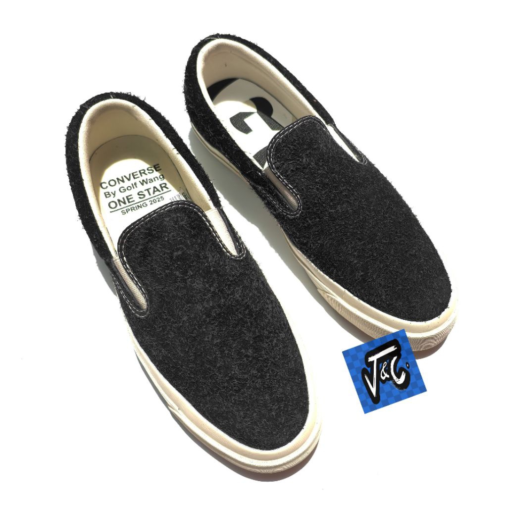 Converse CONS x GOLF WANG One Star CC Pro Suede Two Tone Slip On CX Black