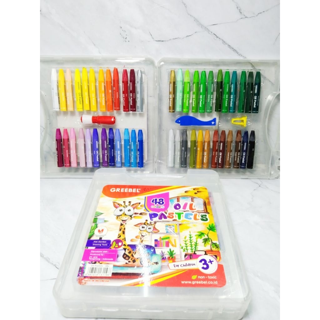 

CRAYON GREEBEL ISI 48 WARNA / OIL PASTELS GREEBEL ISI 48 WARNA - GREEBEL