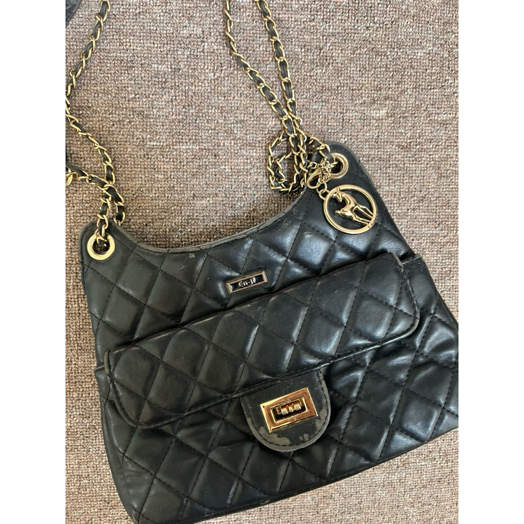tas En-Ji hitam | black | preloved tas enji
