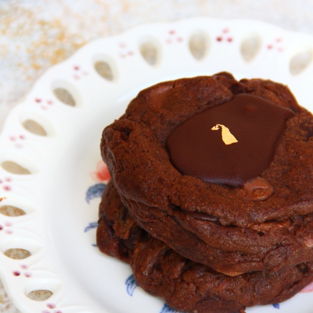 

Double Dark Chocolate Valrhona Cookies