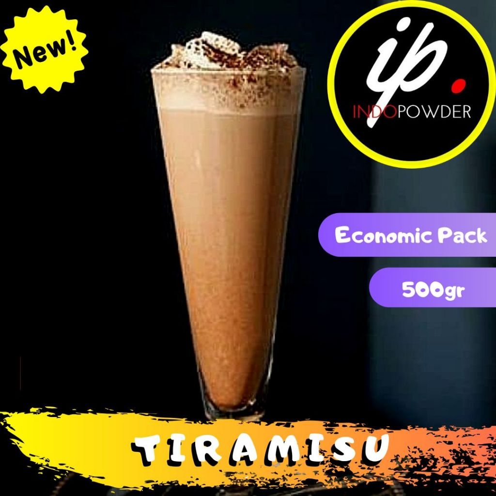 

IP Jakarta - Bubuk TIRAMISU 500gr untuk Café, Waralaba, Resto dan Usaha Minuman Kekinian