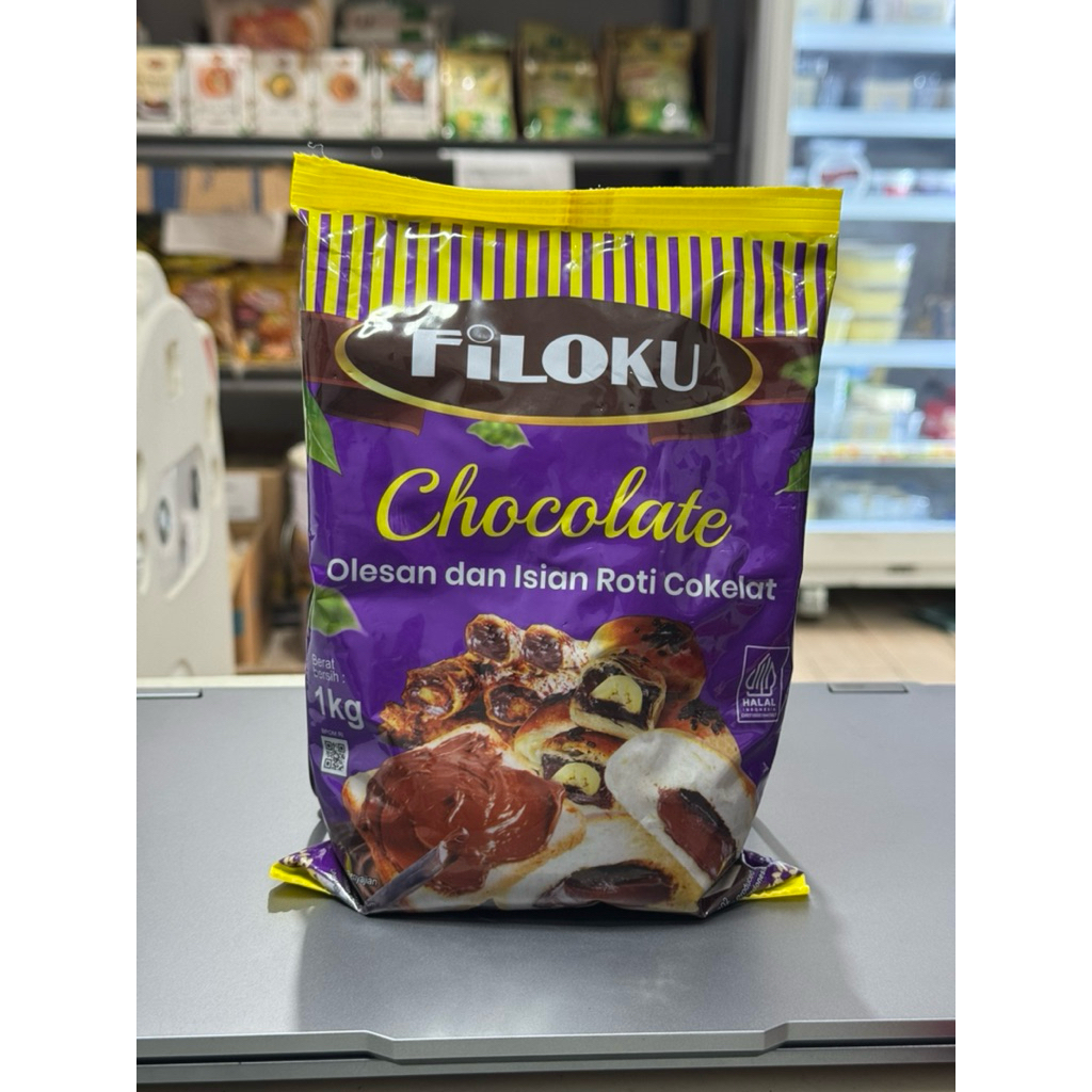 

FILOKU Chocolate filling / olesan dan isian roti cokelat 1kg