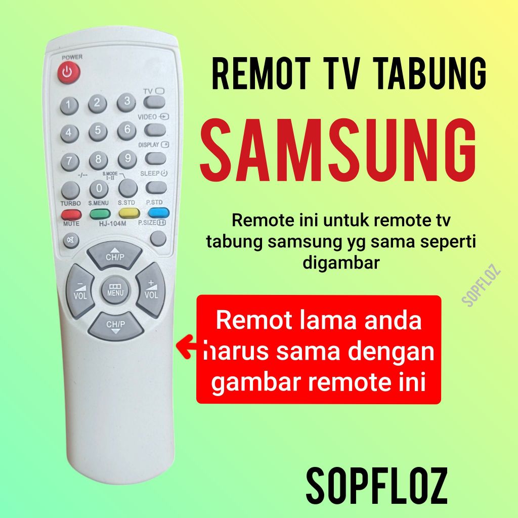 Remote TV SAMSUNG tabung layar rca model lama